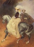Karl Briullov Riders France oil painting artist